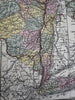 New York state large folio sheet 1855 Cowperthwait fine hand colored map