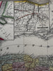 New York state large folio sheet 1855 Cowperthwait fine hand colored map