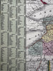 New York state large folio sheet 1855 Cowperthwait fine hand colored map