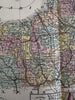New York state large folio sheet 1855 Cowperthwait fine hand colored map