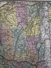 New York state large folio sheet 1855 Cowperthwait fine hand colored map
