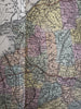 New York state large folio sheet 1855 Cowperthwait fine hand colored map