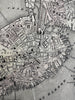 Boston Mass. detailed city plan 1880 Mitchell large decorative hand colored map