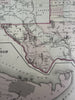 Texas w/Galveston city plan inset 1880 Mitchell fine decorative hand colored map