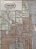 Chicago city plan 1853 Ensign charming giftable miniature hand colored map