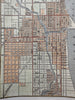 Chicago city plan 1853 Ensign charming giftable miniature hand colored map