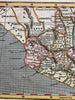 Mexico 1853 Ensign charming giftable miniature hand colored map