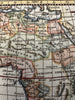 African continent 1750 Vaugondy engraved hand colored miniature map