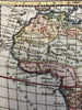 African continent 1750 Vaugondy engraved hand colored miniature map