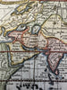 Asia Arabia to China Company’s Land myth 1772 scarce charming miniature HC map