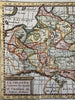 Poland la Pologne Europe Lithuania 1772 scarce charming miniature HC map