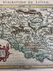 Latium Italia Italy Rome 1602 Bertius scarce charming miniature hand color map