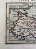 Ischia island Italy coast 1600-20 scarce charming miniature hand color map