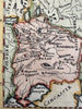 Moscovy Russia 1719 Mallet miniature hand color map