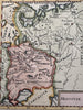 Moscovy Russia 1719 Mallet miniature hand color map