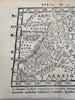 Holy Land ancient Palestine Syria Mesopotamia Babylonia 1579 Petri miniature map