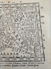 Holy Land ancient Palestine Syria Mesopotamia Babylonia 1579 Petri miniature map