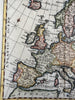 Europe continent Poland Moscovy c.1799 McIntyre attractive hand color map