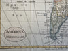 South America 1828 attractive engraved hand color map