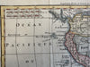 South America 1828 attractive engraved hand color map