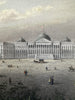 Washington DC the "new" Capitol building c. 1850 Meyer hand color print