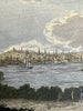 Boston Massachusetts city view c.1830 Abel Bowen hand color print