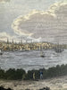 Boston Massachusetts city view c.1830 Abel Bowen hand color print