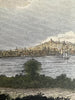 Boston Massachusetts city view c.1830 Abel Bowen hand color print