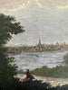 Boston Massachusetts city view c.1830 Abel Bowen hand color print