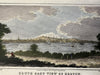 Boston Massachusetts city view c.1830 Abel Bowen hand color print