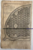 Franklinville Kentucky urban plan Mason County c. 1795 Russell engraved map