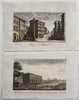 Firenze Florence Italia Italia 1829 print lot x 2 nice HC city urban views