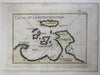 Constantinople canal Turkey Marmara island 1764 Roux engraved coastal map