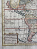 California as an island North America c1750 hand color map McLaughlin 70 variant