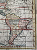 California as an island North America c1750 hand color map McLaughlin 70 variant