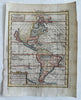 California as an island North America c1750 hand color map McLaughlin 70 variant
