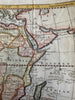 African continent Africa 1781 scarce charming miniature crocodile cartouche map