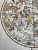 Celestial star constellations 1810 North & South Hemispheres 2 hand color prints