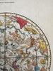 Celestial star constellations 1810 North & South Hemispheres 2 hand color prints