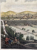Florence Italy Firenze Italia 1759 engraved hand colored prospect birds-eye view