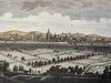 Florence Italy Firenze Italia 1759 engraved hand colored prospect birds-eye view
