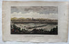 Florence Italy Firenze Italia 1759 engraved hand colored prospect birds-eye view