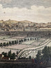 Florence Italy Firenze Italia 1759 engraved hand colored prospect birds-eye view