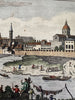 Florence Italy Firenze Italia 1759 hand colored Arno prospect birds-eye view