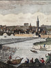 Florence Italy Firenze Italia 1759 hand colored Arno prospect birds-eye view