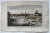 Florence Italy Firenze Italia 1759 hand colored Arno prospect birds-eye view