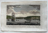 Quebec Canada Cape Rouge ship 1759 engraved hand colored prospect birds-eye view