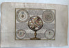 Celestial solar system models c.1760-70’s armillary sphere hand colored print