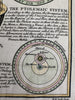 Celestial solar system models c.1760-70’s armillary sphere hand colored print