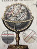Terrestrial & Celestial globes c.1760-70’s hand colored engraved print